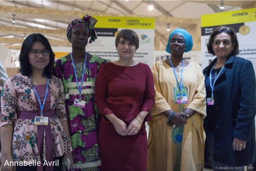 (Photo: © Annabelle Avril / WECF) Gender Just Climate Solution Award op de Klimaattop, de COP22 met Minister Ploumen